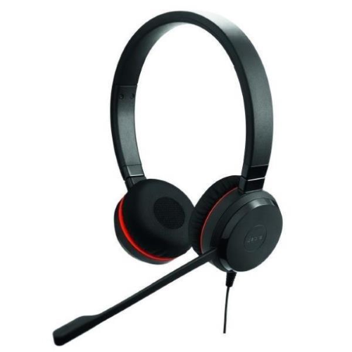 JABRA EVOLVE 30 II UC DUO USB CUFFIE CON FILO MICROFONO INCORPORATO JACK 3.5 mm + USB NERO